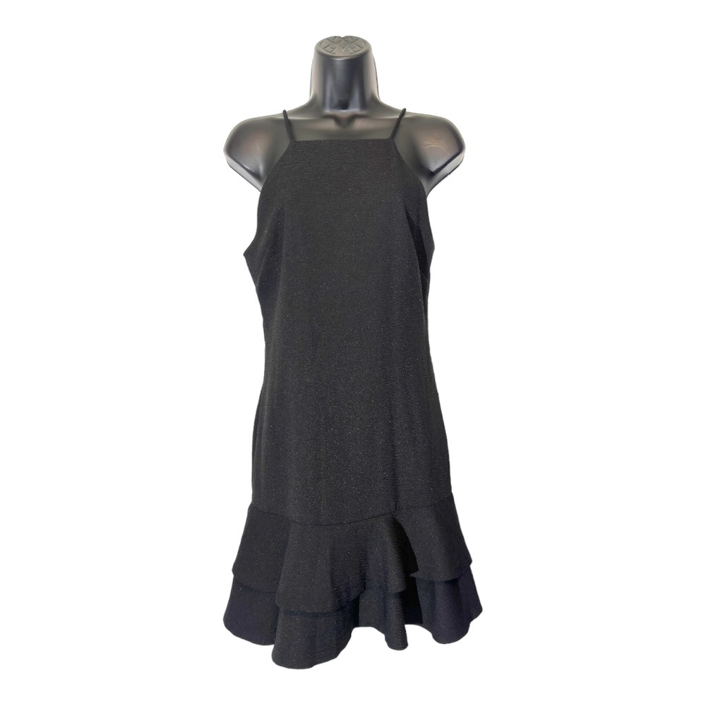 Gianni Bini Black Flounce Dress Size XS